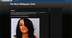 Desktop Screenshot of bestwallpapergirls.blogspot.com