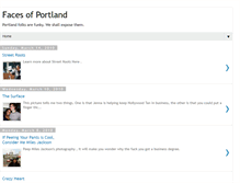Tablet Screenshot of facesofportland.blogspot.com