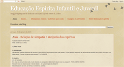 Desktop Screenshot of educacaoespiritainfantilejuvenil.blogspot.com