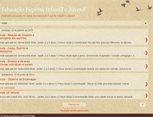 Tablet Screenshot of educacaoespiritainfantilejuvenil.blogspot.com