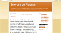 Desktop Screenshot of ma-sclerose-en-plaque.blogspot.com