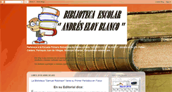 Desktop Screenshot of bibliotecaescolarandreseloyblanco.blogspot.com