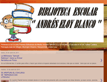 Tablet Screenshot of bibliotecaescolarandreseloyblanco.blogspot.com