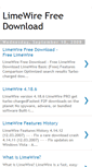 Mobile Screenshot of limewirefreedownloadblog.blogspot.com