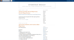 Desktop Screenshot of everydaymeals.blogspot.com