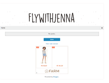 Tablet Screenshot of flywithjenna.blogspot.com