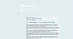 Desktop Screenshot of golden-forex.blogspot.com