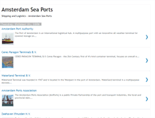 Tablet Screenshot of amsterdamseaports.blogspot.com