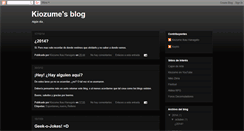Desktop Screenshot of kiozume-sama.blogspot.com