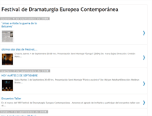 Tablet Screenshot of festivaldedramaturgiaeuropeaconte.blogspot.com