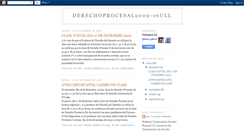 Desktop Screenshot of derechoprocesal2009-10ull.blogspot.com