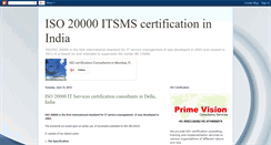 Desktop Screenshot of iso20000certification.blogspot.com