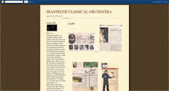 Desktop Screenshot of iranmehrorchestra.blogspot.com