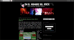 Desktop Screenshot of enelnombredelrock.blogspot.com