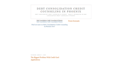 Desktop Screenshot of debtconsolidationcounselingphoenix.blogspot.com