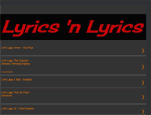 Tablet Screenshot of lyrics-aja.blogspot.com