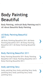 Mobile Screenshot of bodypaintingbeautiful2011.blogspot.com