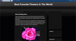 Desktop Screenshot of bestfavoriteflowersintheworld.blogspot.com