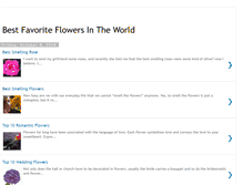 Tablet Screenshot of bestfavoriteflowersintheworld.blogspot.com