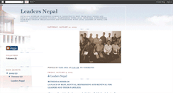 Desktop Screenshot of leadersnepal.blogspot.com