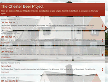 Tablet Screenshot of chesterbeerproject.blogspot.com