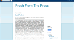 Desktop Screenshot of fresh-from-thepress.blogspot.com