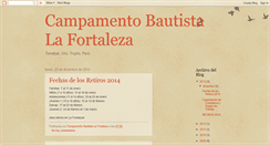 Desktop Screenshot of campamentobautistalafortaleza.blogspot.com