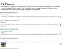 Tablet Screenshot of jandbstables.blogspot.com