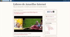 Desktop Screenshot of lideresamarillasinternet.blogspot.com