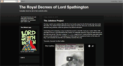 Desktop Screenshot of lordspathington.blogspot.com