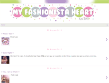 Tablet Screenshot of myfashionistaheart.blogspot.com