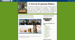 Desktop Screenshot of aartedaexposicaobiblica.blogspot.com