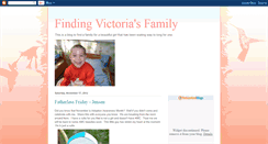 Desktop Screenshot of findingvictoriasfamily.blogspot.com