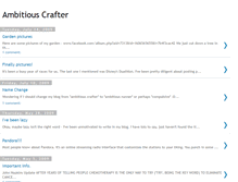Tablet Screenshot of ambitiouscrafter.blogspot.com