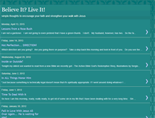 Tablet Screenshot of believeit-liveit.blogspot.com