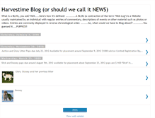Tablet Screenshot of harvestimeblog.blogspot.com
