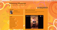 Desktop Screenshot of mommymusingsbygobluemom.blogspot.com