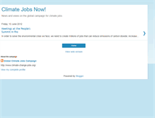 Tablet Screenshot of climatejobsnow.blogspot.com