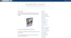 Desktop Screenshot of marketerschoice.blogspot.com