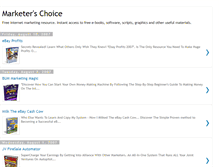 Tablet Screenshot of marketerschoice.blogspot.com