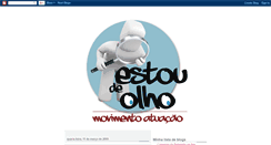 Desktop Screenshot of campanhaestoudeolho.blogspot.com
