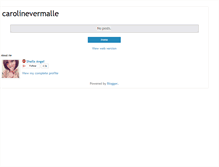Tablet Screenshot of carolinevermalle.blogspot.com