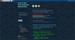 Desktop Screenshot of getfreesuperstarmembership.blogspot.com