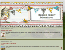Tablet Screenshot of bensonfamilyadventures.blogspot.com
