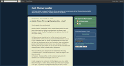 Desktop Screenshot of cellphoneinsider.blogspot.com