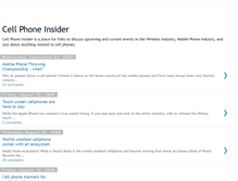 Tablet Screenshot of cellphoneinsider.blogspot.com