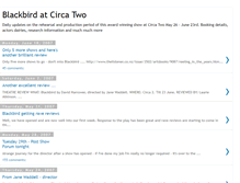 Tablet Screenshot of blackbirdatcircatwo.blogspot.com