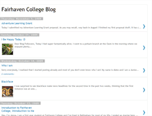 Tablet Screenshot of fairhavencollege.blogspot.com