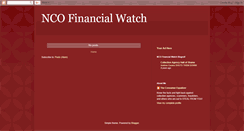Desktop Screenshot of ncofinancialwatch.blogspot.com