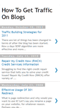 Mobile Screenshot of howtogettrafficonblogs.blogspot.com